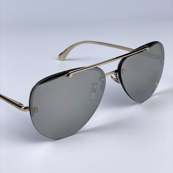 NEW Versace VE2231 Medusa Glam 12526G Unisex Aviator Metal Rimless Sunglasses - Picture 5 of 8